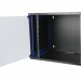 Шкаф телекоммуникационный настенный Datarex, 19", 9U, 357х600х450 мм (ВхШхГ), дверь: стекло, боковая панель: сплошная съемная, разборный, цвет: чёрный