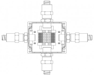 Коробка коммутационная взрывозащищенная КВМК 603