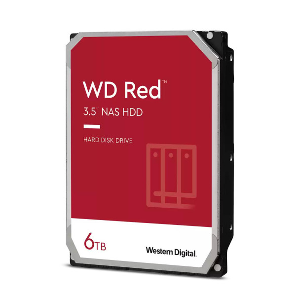 Жёсткий диск WD Red, 6 ТБ, SATA, 5 400 rpm, WD60EFAX