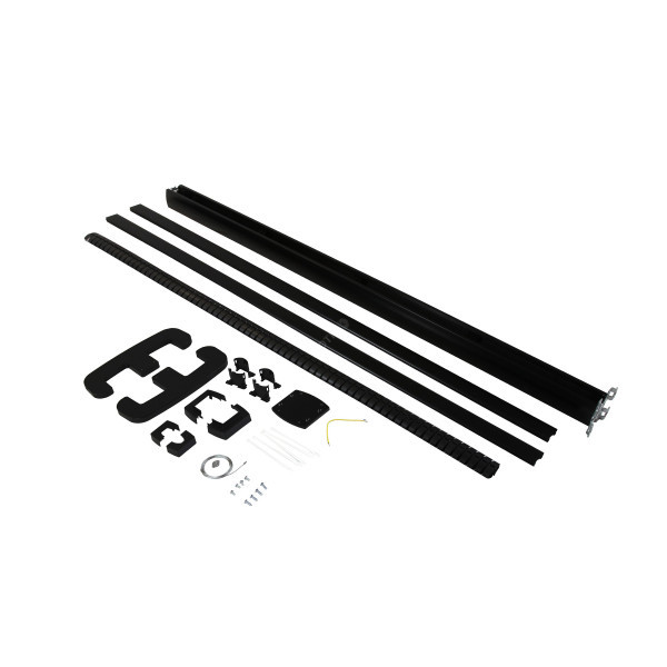 Колонна мобильная Legrand Snap-On, 2000 мм В, цвет: чёрный, 1 секция, с крышкой из ПВХ