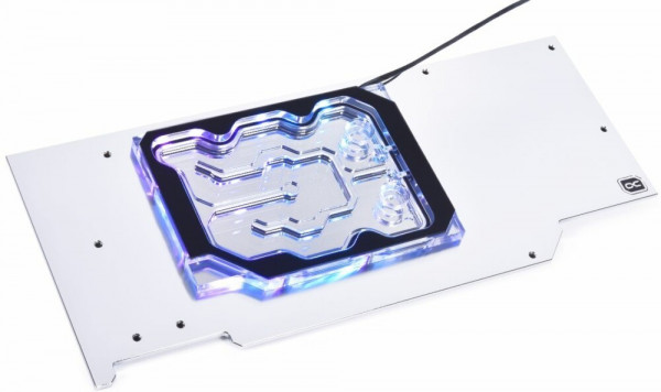 Активный бэкплейт для водоблока СЖО Alphacool Eisblock Aurora GPX-N Acryl 3080/3090 Suprim X