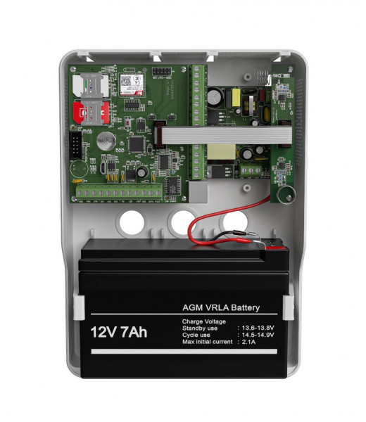 Панель охранная радиоканальная Mega v.4 в корпусе (под АКБ 1,2-7 Ач с БРП 12V 2,5А)