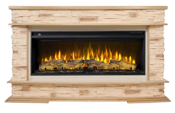 Линейный электрокамин Real-Flame FRANKFURT 45 WT с очагом JOKER 45