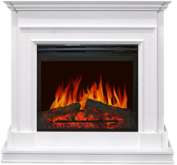 Электрокамин с широким очагом 2D Royal Flame Newport с очагом Jupiter FX New (белый)