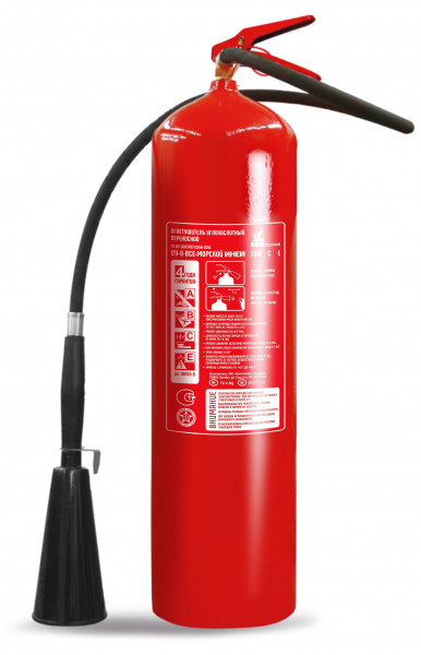 Огнетушитель углекислотный, переносной ОУ-6 ИНЕЙ