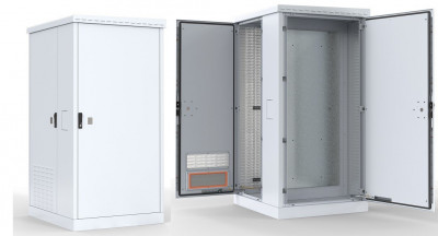 Шкаф телекоммуникационный 19' уличный всепогодный напольный с электроотсеком, три двери ШТВ-2-36.10.9-43А3