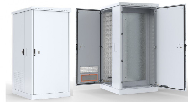 Шкаф телекоммуникационный 19' уличный всепогодный напольный с электроотсеком, три двери ШТВ-2-36.10.9-43А3