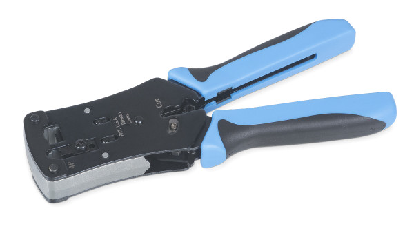 Инструмент для обжима проводников Cabeus, RJ-45 (8P8С); RJ-12 (6P6С), профессиональный, (HT-N468B)
