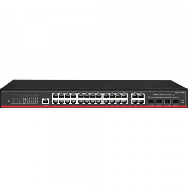 Коммутатор управляемый оптический 28 портовый PND-M24GP-4G4F(400)