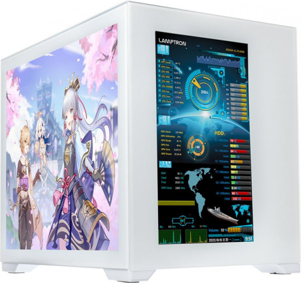 Корпус Lamptron CSM377 Monitor Case White