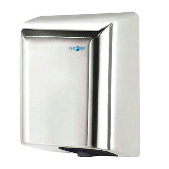 Металлическая сушилка для рук Nofer FUGA 800 W глянцевая (01851.B)
