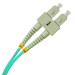 Коммутационный шнур оптический BNH Tight Buffer, Duplex SC/LC (UPC/UPC), OM3 50/125, LSZH, Ø 3мм, 3м, цвет: синий, (B660.2-LC-SC-OM3-3-LSZH)