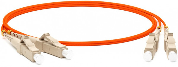 Патч-корд Hyperline FC-AWS1/D-50-LC/PR-LC/PR-H-1M-LSZH-OR, 1м