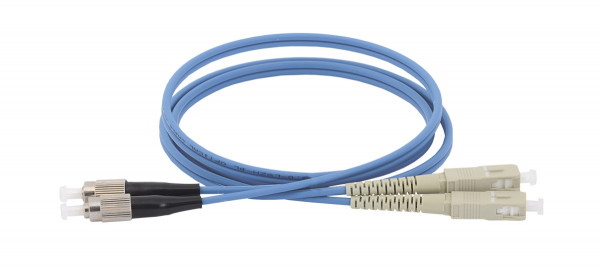Коммутационный шнур оптический ITK, Duplex FC/SC (UPC/UPC), OM4 50/125, LSZH, 20м, цвет: синий, (FPC5004-SCU-FCU-C2L-20M)