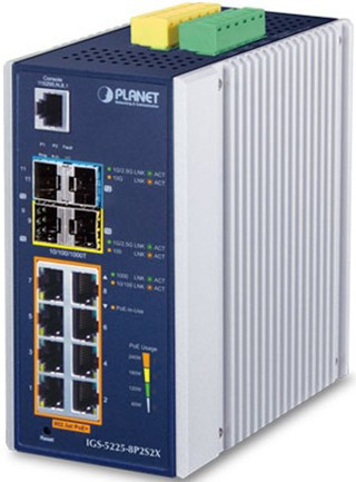 Коммутатор (свитч) PLANET IGS-5225-8P2S2X
