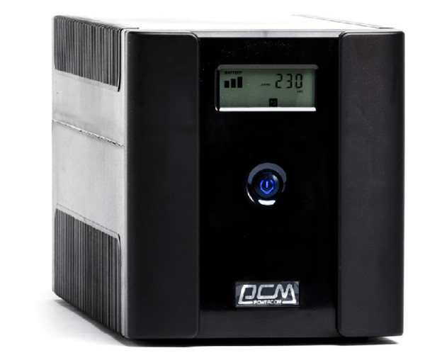 ИБП Powercom RAPTOR, 1025ВА, линейно-интерактивный, напольный, 146х360х164 (ШхГхВ), 230V,  однофазный, Ethernet, (RPT-1025AP LCD)