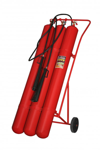 Огнетушитель углекислотный, передвижной ОУ-55