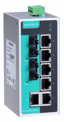 Коммутатор MOXA, EDS-208A-MM-ST