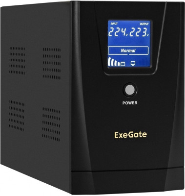 ИБП ExeGate SpecialPro Smart LLB-2000.LCD.AVR.2SH.RJ.USB