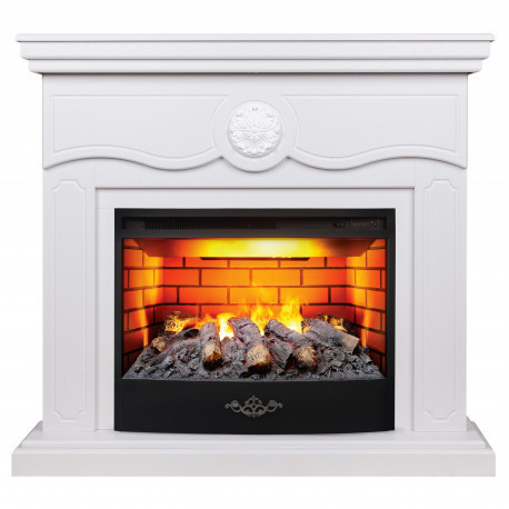 Электрокамин с широким очагом 3D Real-Flame Raffaele 25,5 с очагом 3D Firestar 25,5