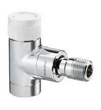 Вентиль термостатический Oventrop DN-15 1/2" 1/2" ВН серия E угловой хромированный