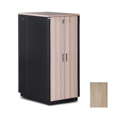 Шкаф телекоммуникационный напольный Lande SOUNDPROOF, IP20, 32U, 1666х750х1130 мм (ВхШхГ), дверь: двойная распашная, шпон, задняя дверь: металл, боковая панель: сплошная съемная, собранный, цвет: чёрный, (LN-SP-32U7511-M-BL)