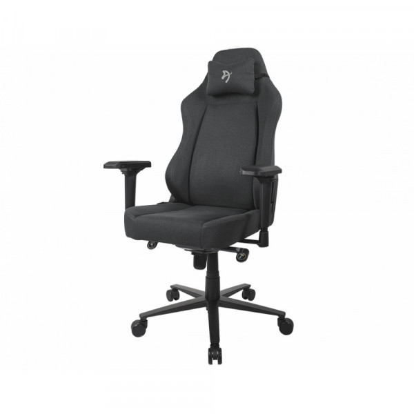 Кресло игровое Arozzi Primo Woven Fabric Black Grey logo