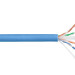 Кабель витая пара Nikolan, U/UTP, 4 пар., кат. 6A, проводник Ø 0,57мм, AWG23, LSZH (нг(A)-HF), 500МГц, 1м (барабан 500м), тип прокладки: внутри зданий, цвет: голубой
