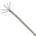 Кабель витая пара BNH, F/UTP, 4 пар., кат. 6, проводник Ø 0,57мм, AWG23, LSZH (нг(A)-HF), 250МГц, 1м (коробка 305м), тип прокладки: внутри зданий, цвет: серый