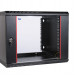 Шкаф телекоммуникационный настенный ЦМО ШРН-Э, 19", 18U, 878х600х520 мм (ВхШхГ), дверь: стекло, боковая панель: сплошная, разборный, цвет: чёрный