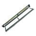 Коммутационная патч-панель BNH, 19", 1HU, портов: 24 х Keystone Jack, кат. 5-7, универсальная, экр., цвет: чёрный, stp, (B102.1-24-0-STP-UNB)