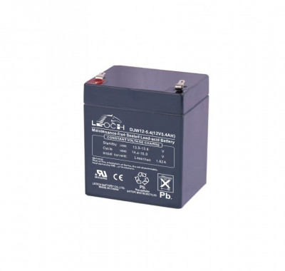Аккумулятор для ИБП Leoch DJW, 101х70х90 мм (ВхШхГ),  необслуживаемый свинцово-кислотный,  12V/5,4 Ач, (DJW 12-5,4)