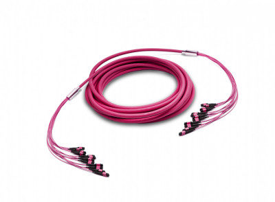 Коммутационный шнур оптический Eurolan, MTP/MTP, OM4 50/125, LSZH (нг(A)-HF), Ø 8,4мм, 1м, цвет: пурпурный, (43M-40-144-M1-M1-001-0E-FFA-10)