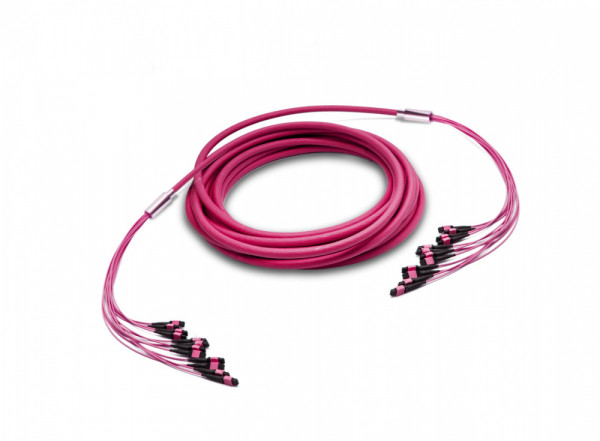 Коммутационный шнур оптический Eurolan, MTP/MTP, OM4 50/125, LSZH (нг(A)-HF), Ø 8,4мм, 1м, цвет: пурпурный, (43M-40-144-M1-M1-001-0E-FFA-10)