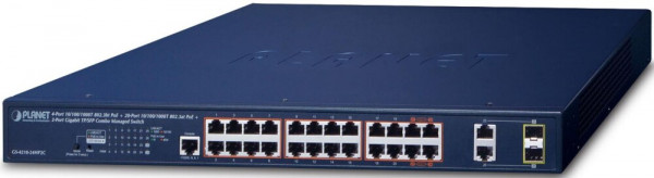 Коммутатор (свитч) PLANET GS-4210-24HP2C