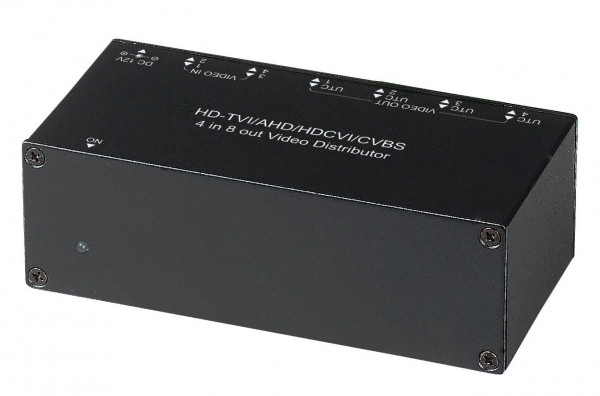 Распределитель SC&T, портов: 8, BNC, для видеосигнала, входы: BNC 4 порта, (CD408HD)