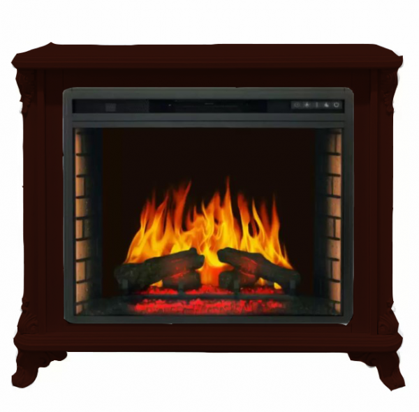 Электрокамин с широким очагом 2D Glenrich Версаль Vision 28 Шоколад