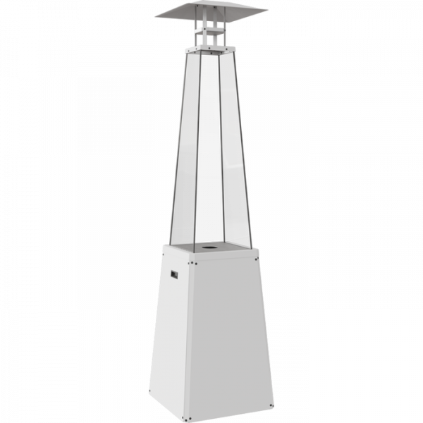 Газовый уличный обогреватель мощностью 11-12 кВт Kratki UMBRELLA/BS/B/G31/37MBAR/S/ZE - без стоек (белый)