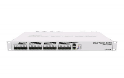 Маршрутизатор Mikrotik, CRS, портов: 16, 44х224х443 мм (ВхШхГ), CRS317-1G-16S+RM