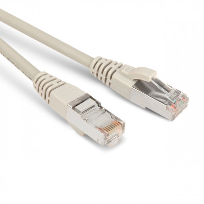 Шнур коммутационный Hyperline, кат. 5е, экр., STP, RJ45/RJ45, d 5,3 3м, LSZH, AWG26 серый, (PC-LPM-STP-RJ45-RJ45-C5e-3M-LSZH-GY)