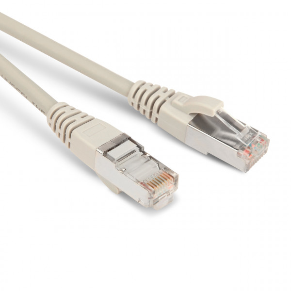Шнур коммутационный Hyperline, кат. 5е, экр., STP, RJ45/RJ45, d 5,3 3м, LSZH, AWG26 серый, (PC-LPM-STP-RJ45-RJ45-C5e-3M-LSZH-GY)