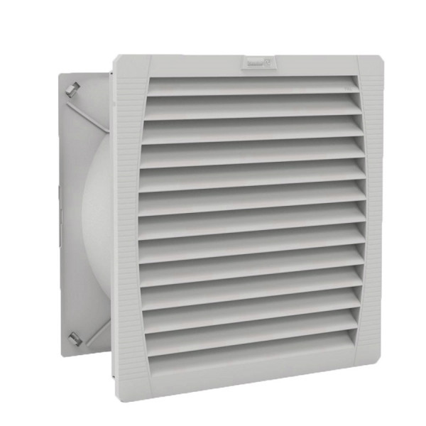 Вентиляторный модуль Pfannenberg PF 66.000, с фильтром, 230V, 320х320х39 мм (ВхШхГ), вентиляторов: 1, 64 дБ, IP54, поток: 445 м3/ч, для шкафов, цвет: галечный серый