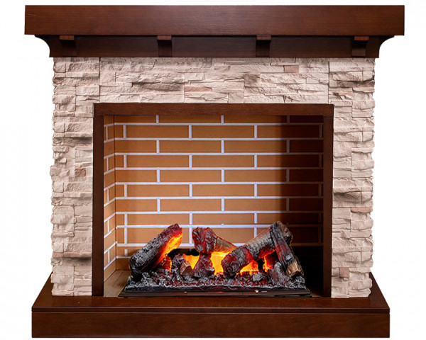 Электрокамин с широким очагом 3D Dimplex Chalet с очагом Cassete 600