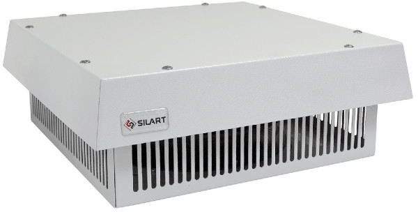Вентилятор SILART GRM, в крышу, 230V, 180х440х440 мм (ВхШхГ), вентиляторов: 1, 72 дБ, IP22, поток: 1 950 м3/ч, для шкафов, цвет: серый, (мощность 200Вт, с фильтром)