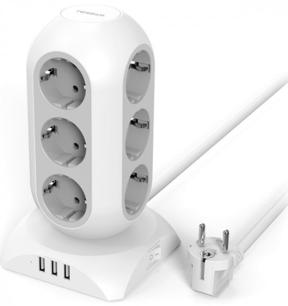 Сетевой фильтр Tessan TPS02-DE Grey