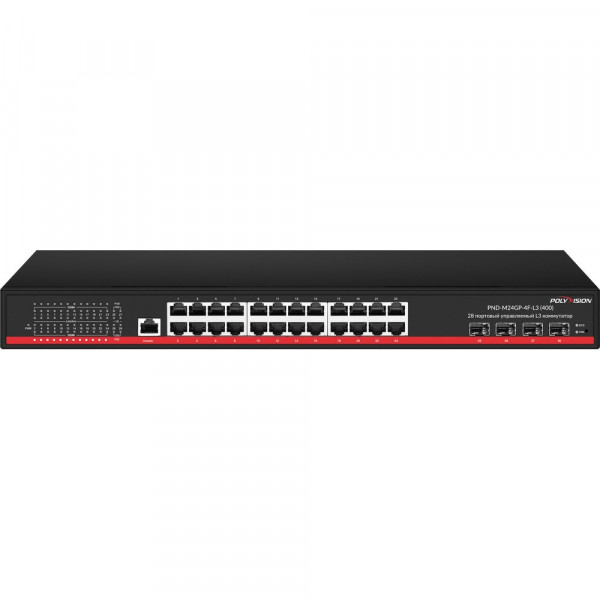 Коммутатор управляемый оптический 28 портовый PND-M24GP-4F-L3(400)