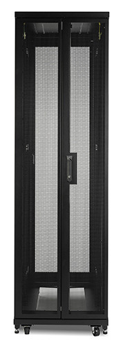 Шкаф серверный напольный APC NetShelter SV, 48U, 2324х600х1060 мм (ВхШхГ), дверь: перфорация, боковая панель: сплошная съемная, цвет: чёрный, (AR2407)