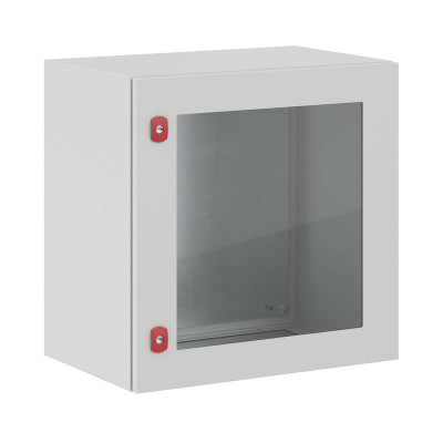 Шкаф электротехнический настенный DKC ST, IP66, 600х600х400 мм (ВхШхГ), дверь: стекло, корпус: сталь листовая, цвет: серый, с монтажной панелью, (R5STX0664)