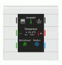 Сенсорный выключатель MDT technologies BE-GT2TW.01 KNX II Smart 4/6/8/12x канальный (6 сенсорных зон), цветной активный дисплей для отображения функции и статуса, автоматическая яркость дисплея, функция шлепка для перекл. каналов, датчик т