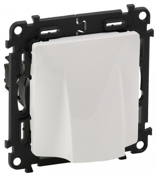 Механизм для вывода кабеля Legrand Valena Life, 1x D кабеля 12 мм, внешняя, 51х58 мм (ВхШ), цвет: белый, (LEG.753434)